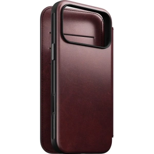 Skórzane etui NOMAD Modern Leather Folio do Apple iPhone 17 Pro Max kompatybilne z MagSafe, skóra Horween (burgundy)