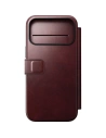 Skórzane etui NOMAD Modern Leather Folio do Apple iPhone 17 Pro Max kompatybilne z MagSafe, skóra Horween (burgundy)