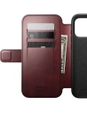 Skórzane etui NOMAD Modern Leather Folio do Apple iPhone 17 Pro Max kompatybilne z MagSafe, skóra Horween (burgundy)