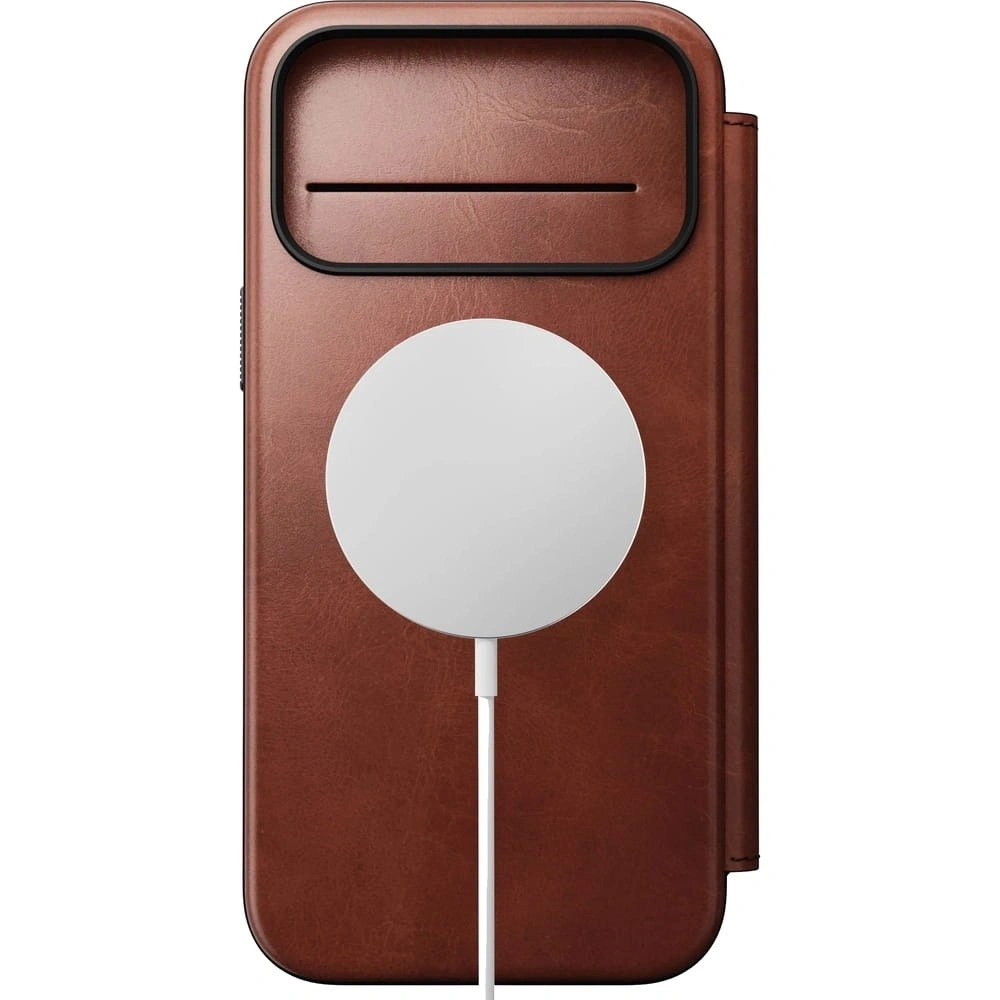 Skórzane etui NOMAD Modern Leather Folio do Apple iPhone 17 Pro Max kompatybilne z MagSafe, skóra Horween (olde dublin) [eol]