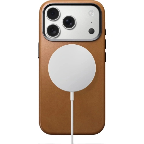 Skórzane etui NOMAD Traditional Leather Case do Apple iPhone 17 Pro kompatybilne z MagSafe (english tan-c)