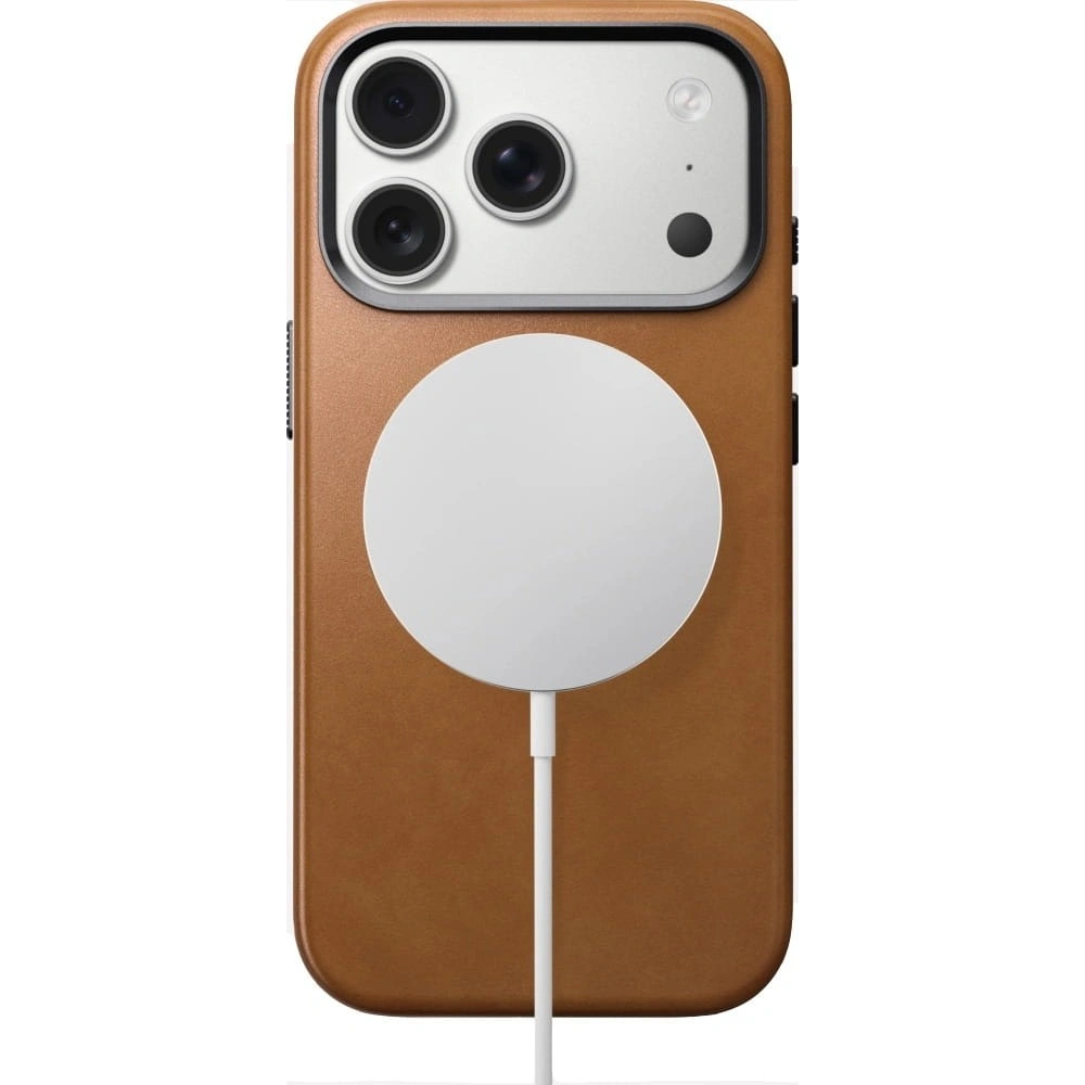 Skórzane etui NOMAD Traditional Leather Case do Apple iPhone 17 Pro kompatybilne z MagSafe (english tan-c)