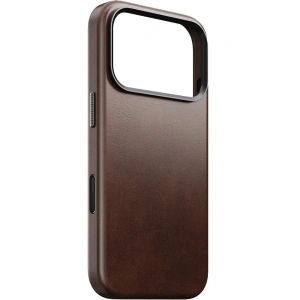 Skórzane etui NOMAD Traditional Leather Case do Apple iPhone 17 Pro kompatybilne z MagSafe, skóra Horween (rustic brown)