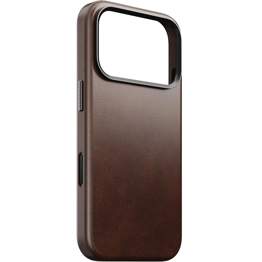 Skórzane etui NOMAD Traditional Leather Case do Apple iPhone 17 Pro kompatybilne z MagSafe, skóra Horween (rustic brown)