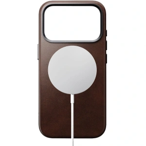Skórzane etui NOMAD Traditional Leather Case do Apple iPhone 17 Pro kompatybilne z MagSafe, skóra Horween (rustic brown)