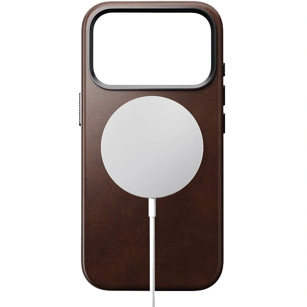 Skórzane etui NOMAD Traditional Leather Case do Apple iPhone 17 Pro kompatybilne z MagSafe, skóra Horween (rustic brown)
