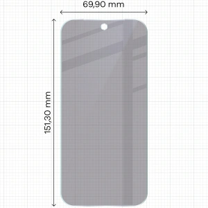 Prywatyzujące szkło hybrydowe Bizon Glass Mule Shadow do Google Pixel 9a matowe