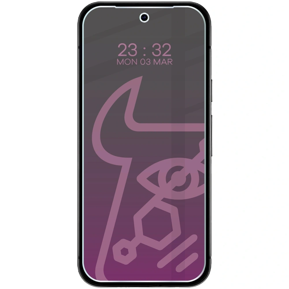 Prywatyzujące szkło hybrydowe Bizon Glass Mule Shadow do Google Pixel 9a matowe