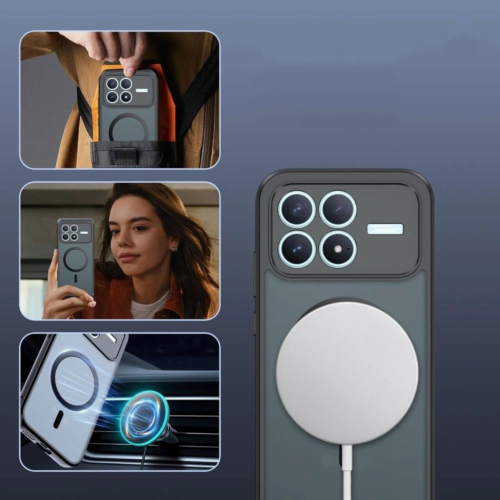 Etui Tech-Protect Magmat MagSafe do Xiaomi Poco F8 Pro Matte Black