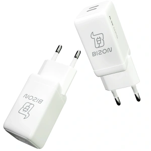 Ładowarka sieciowa Bizon Charger VT-36B 45W 2xUSB-C PD QC 4.0 GAN3 biała