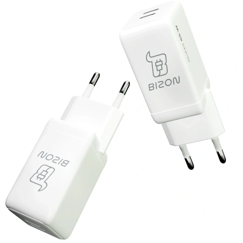 Ładowarka sieciowa Bizon Charger VT-36B 45W 2xUSB-C PD QC 4.0 GAN3 biała