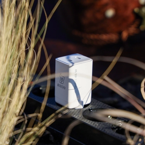 Ładowarka sieciowa Bizon Charger VT-36B 45W 2xUSB-C PD QC 4.0 GAN3 biała