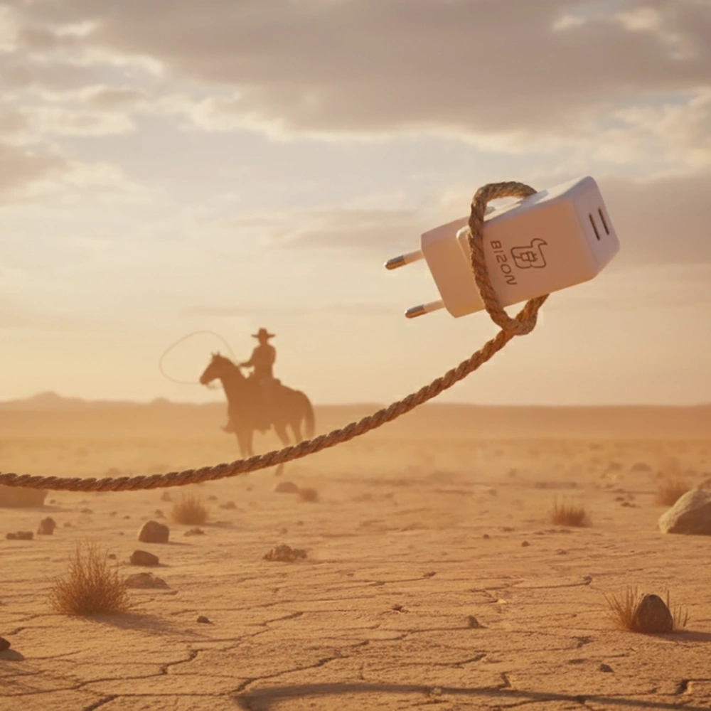 Ładowarka sieciowa Bizon Charger VT-36B 45W 2xUSB-C PD QC 4.0 GAN3 biała