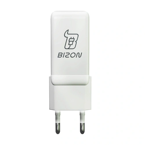 Ładowarka sieciowa Bizon Charger VT-25B 25W USB-C PD, USB-A QC 4.0 GAN3 biała