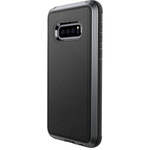 Hurtownia GSM - Aluminiumhülle X-Doria Defense Lux Samsung Galaxy S10e (Falltest 3m) (Schwarzes Leder) - XDR006BLK - {ean13} - Hurt