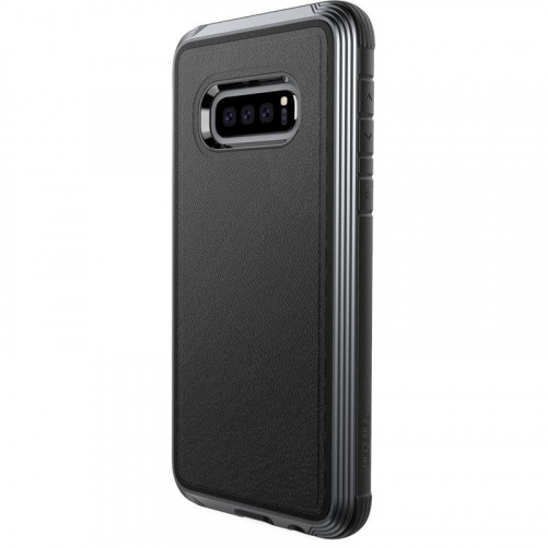 X-Doria Distributor - 6950941481687 - XDR006BLK - X-Doria Defense Lux - Aluminum Case for Samsung Galaxy S10e (Drop test 3m) (Black Leather) - B2B homescreen