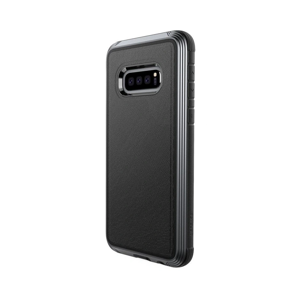 Hurtownia GSM - Hliníkové pouzdro X-Doria Defense Lux Samsung Galaxy S10e (Test pádu 3m) (Černá kůže) - XDR006BLK - {ean13} - Hurt