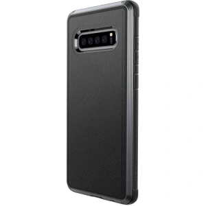 Wholesale X-Doria Defense Lux - Aluminum Case for Samsung Galaxy S10+ (Drop test 3m) (Black Leather) - XDR005BLK - {ean13} - Hurt