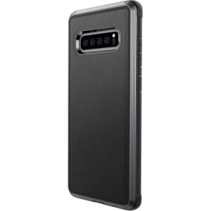 Wholesale X-Doria Defense Lux - Aluminum Case for Samsung Galaxy S10 (Drop test 3m) (Black Leather) - XDR004BLK - {ean13} - Hurt