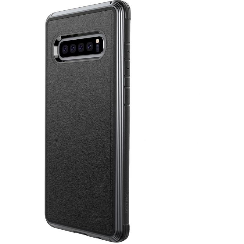 X-Doria Distributor - 6950941479721 - XDR004BLK - X-Doria Defense Lux - Aluminum Case for Samsung Galaxy S10 (Drop test 3m) (Black Leather) - B2B homescreen