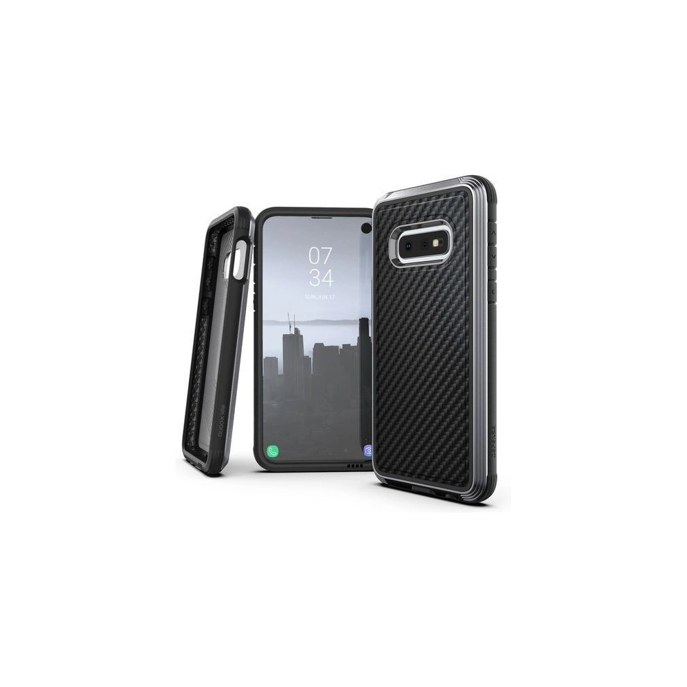 Hurtownia GSM - Hliníkové pouzdro X-Doria Defense Lux Samsung Galaxy S10e (Test pádu 3m) (Černá uhlíková vlákna) - XDR003BLK - {ean13} - Hurt