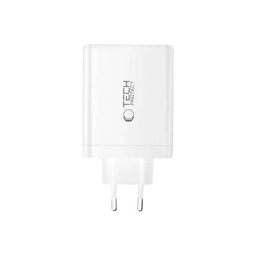 Ładowarka sieciowa Tech-Protect NC140W-GAN 4-port Network Charger PD 140W / QC3.0 White