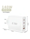 Ładowarka sieciowa Tech-Protect NC140W-GAN 4-port Network Charger PD 140W / QC3.0 White