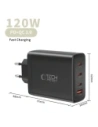 Ładowarka sieciowa Tech-Protect NC120W-GAN 4-port Network Charger PD 120W / QC3.0 Black