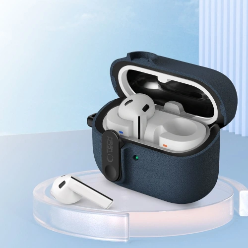 Etui Tech-Protect Slim Hook do Samsung Galaxy Buds 3 / 3 FE / 3 Pro Fluffy Blue