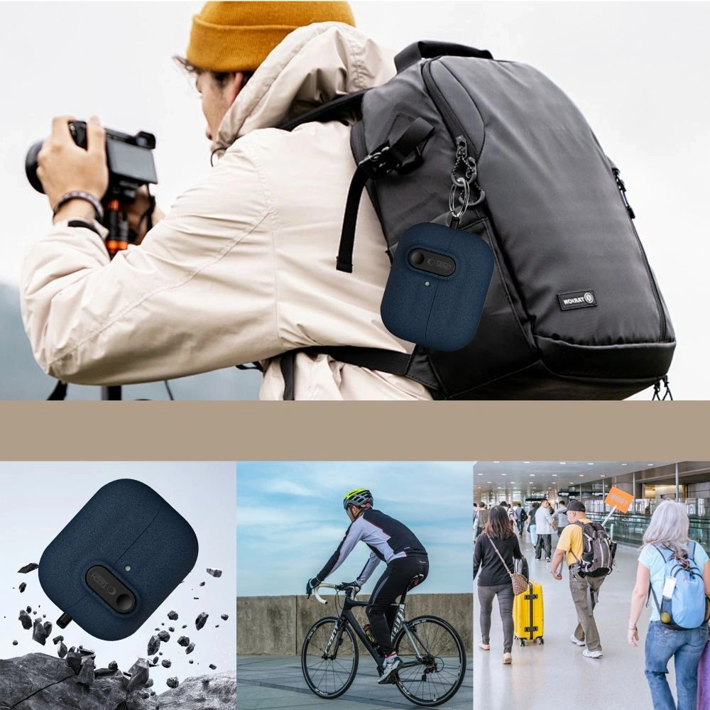 Etui Tech-Protect Slim Hook do Samsung Galaxy Buds 3 / 3 FE / 3 Pro Fluffy Blue