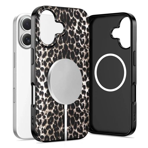 Etui Tech-Protect Lamano MagSafe do Apple iPhone 17 Leopard