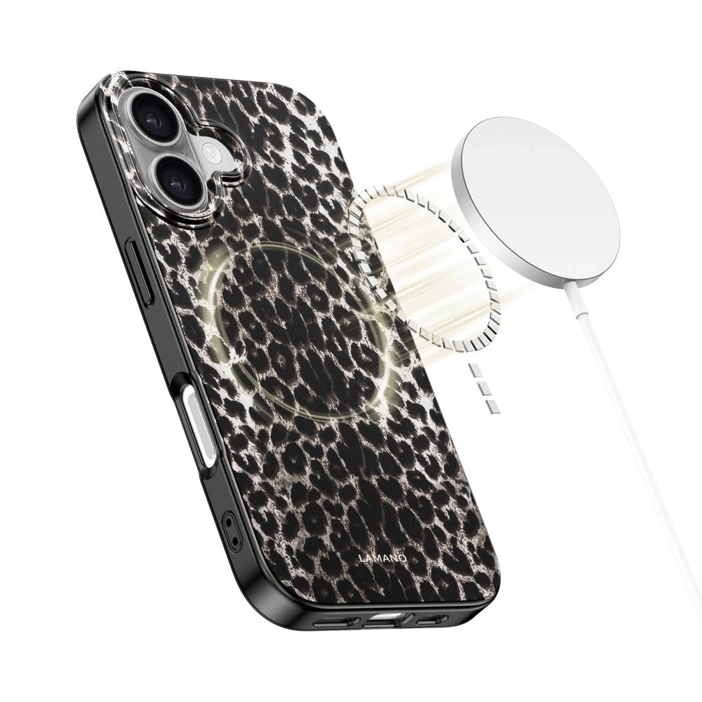 Etui Tech-Protect Lamano MagSafe do Apple iPhone 17 Leopard