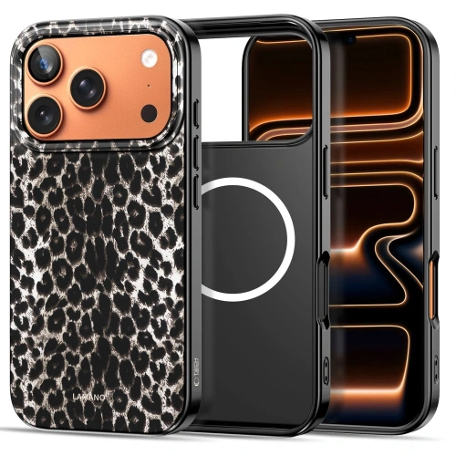 Etui Tech-Protect Lamano MagSafe do Apple iPhone 17 Pro Leopard