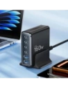 Ładowarka sieciowa Tech-Protect DC160W-GAN 6-port Desktop Charger PD 160W / QC3.0 Black