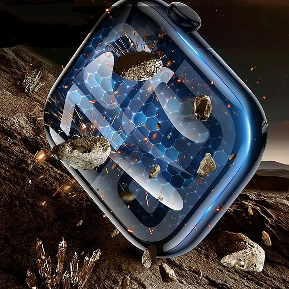 Szkło hybrydowe Tech-Protect Easy Set Flex+ do Apple Watch 4 / 5 / 6 / SE 1 / 2 / 3 40mm Black [3 PACK]