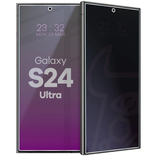 Prywatyzujące szkło hybrydowe Bizon Glass Mule Shadow do Samsung Galaxy S24 Ultra matowe