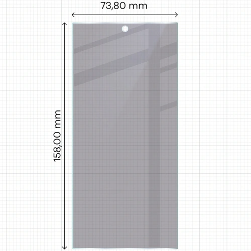 Prywatyzujące szkło hybrydowe Bizon Glass Mule Shadow do Samsung Galaxy S24 Ultra matowe
