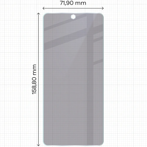 Prywatyzujące szkło hybrydowe Bizon Glass Mule Shadow do Vivo V50 Lite 5G matowe