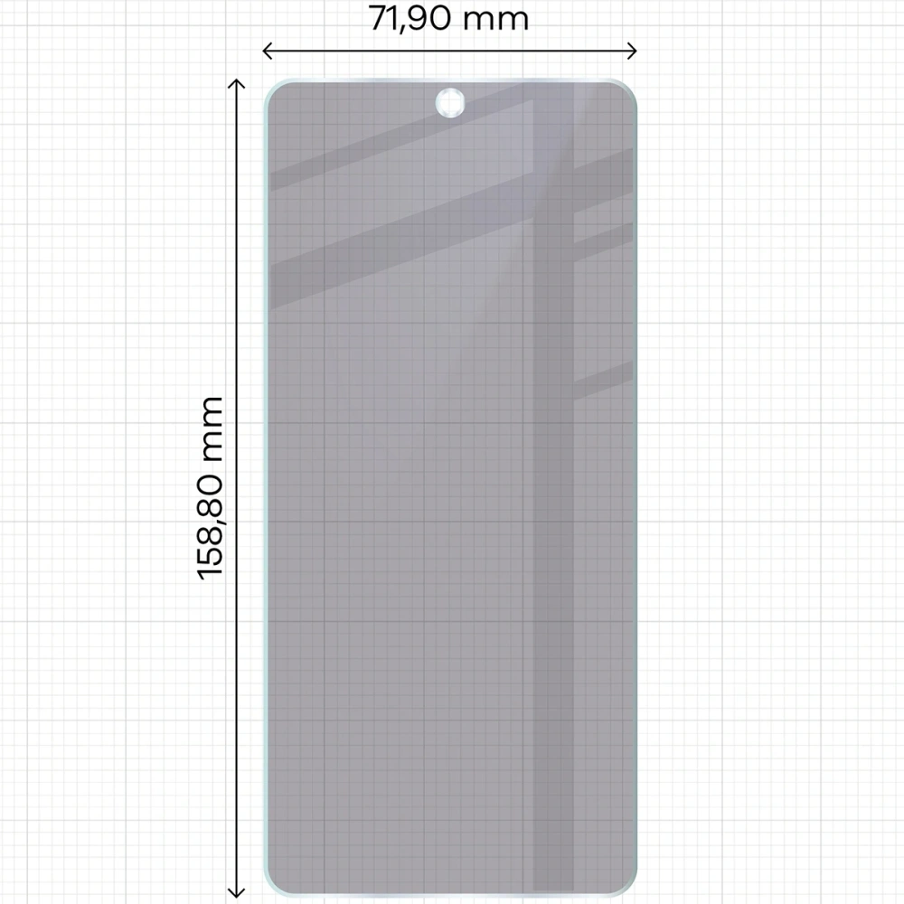 Prywatyzujące szkło hybrydowe Bizon Glass Mule Shadow do Vivo V50 Lite 5G matowe