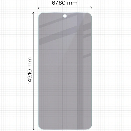 Prywatyzujące szkło hybrydowe Bizon Glass Mule Shadow do Xiaomi 15 matowe