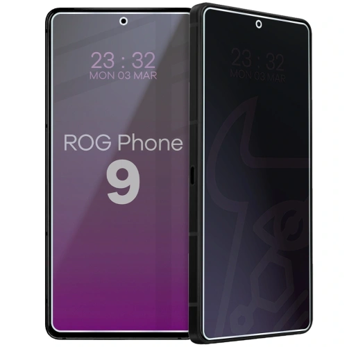 Prywatyzujące szkło hybrydowe Bizon Glass Mule Shadow do Asus ROG Phone 9 matowe