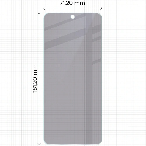 Prywatyzujące szkło hybrydowe Bizon Glass Mule Shadow do Motorola Moto G15 Power matowe