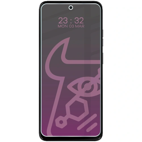 Prywatyzujące szkło hybrydowe Bizon Glass Mule Shadow do Motorola Moto G15 Power matowe