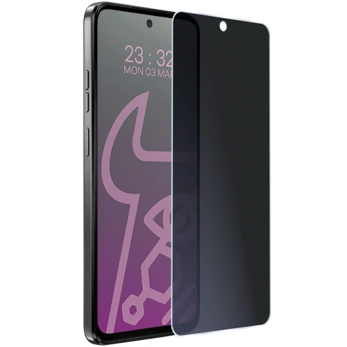 Prywatyzujące szkło hybrydowe Bizon Glass Mule Shadow do Motorola Moto G15 Power matowe