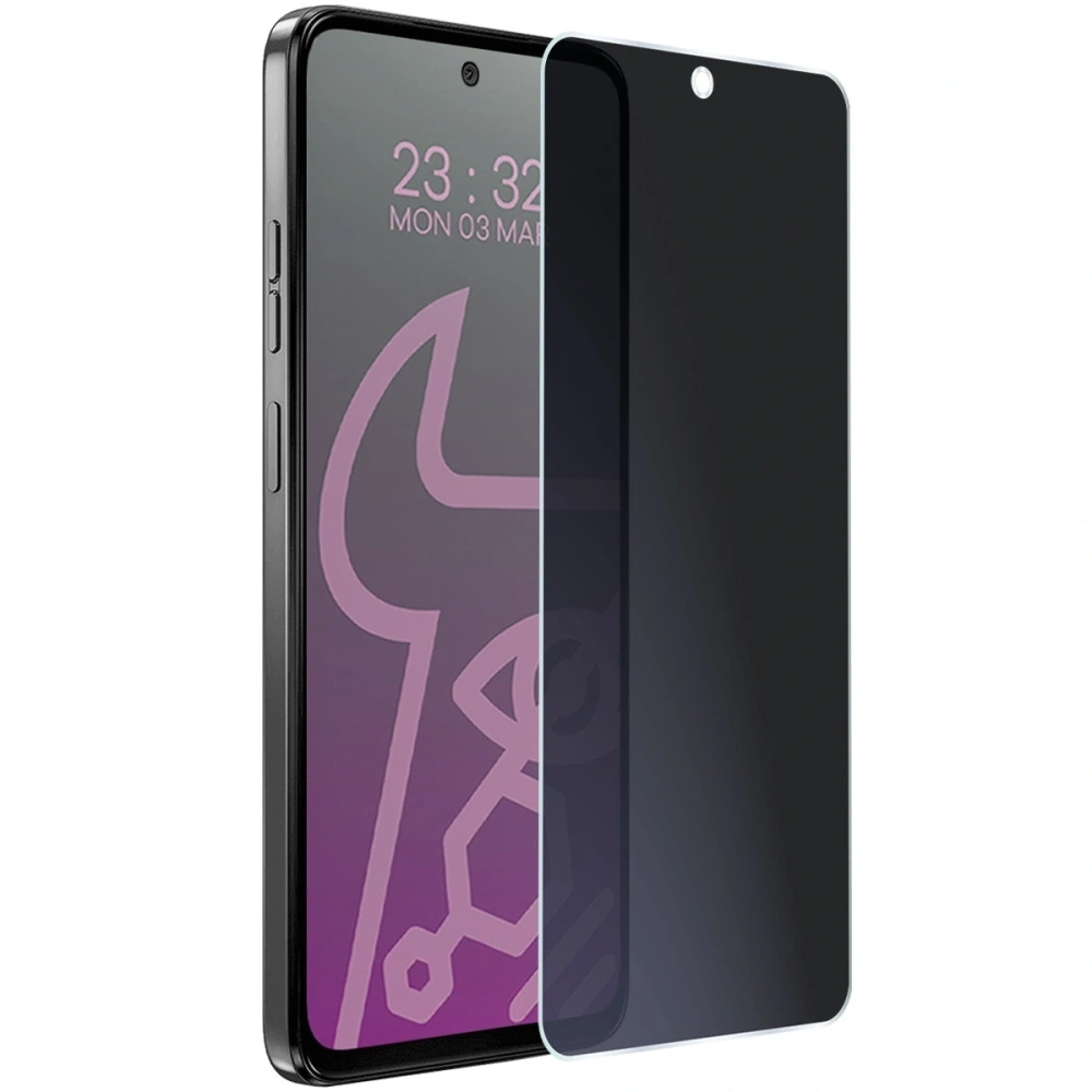 Prywatyzujące szkło hybrydowe Bizon Glass Mule Shadow do Motorola Moto G15 Power matowe