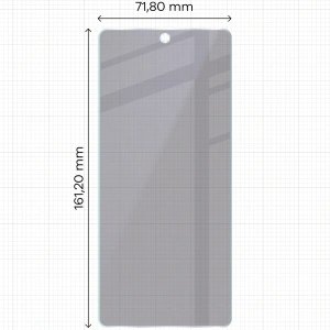 Prywatyzujące szkło hybrydowe Bizon Glass Mule Shadow do Motorola Moto G75 5G matowe