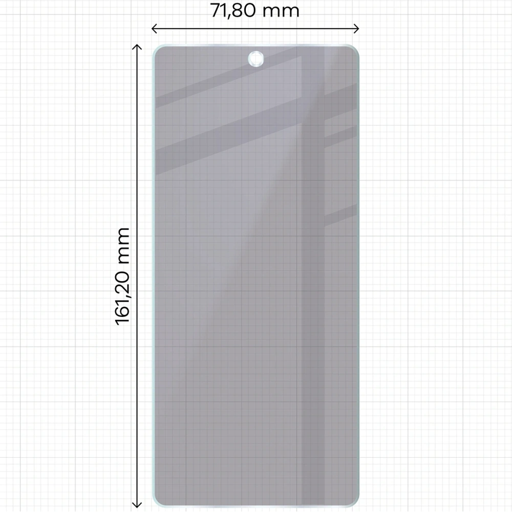 Prywatyzujące szkło hybrydowe Bizon Glass Mule Shadow do Motorola Moto G75 5G matowe