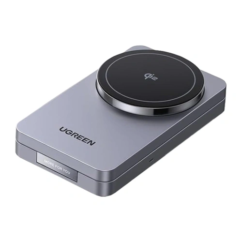 Magnetyczna ładowarka bezprzewodowa 2w1 UGREEN W706 MagSafe 15W (czarna)