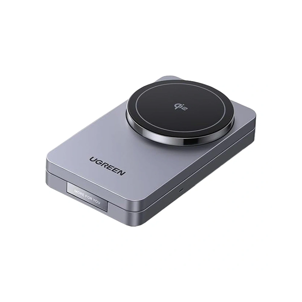 Magnetyczna ładowarka bezprzewodowa 2w1 UGREEN W706 MagSafe 15W (czarna)