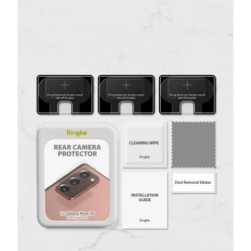 Szkło hartowane na aparat Ringke Camera Glass Samsung Galaxy Note 20 [3 PACK]